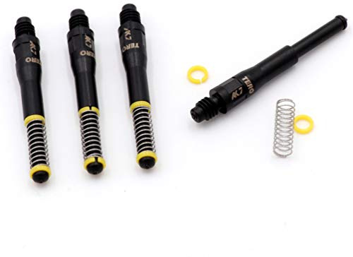 CUESOUL 4 Pezzi TERO AK7 Dart Shafts Built-in Telescopio a Molla per frecce a Punta in Acciaio e frecce a Punta Morbida (CS-AK7 + 1G47)