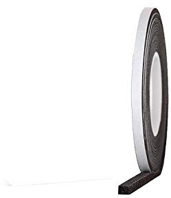 S&S-Shop 10 m Kompriband 10/3 anthrazit | Bandbreite 10 mm - expandiert von 3 mm auf 12 mm | entkomprimiert 10/12 | Acryl 300 | Dichtungsband Komprimierband Fugendichtband Fensterdichtband Quellband