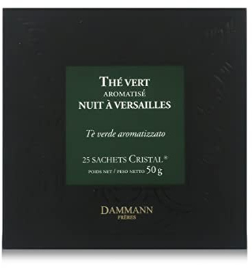 Pasticceria Passerini dal 1919 Dammann Nuit à Versailles – Grüner Tee, aromatisiert, 25 Beutel Cristal – Dammann Frères