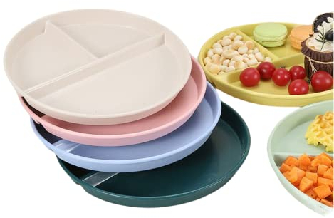 Fondue Plates 2/6piece Set Fondue Plates White with 12 Fondue Forks 22cm/8.7 inch