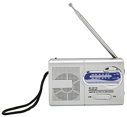 Elprico Récepteur Radio Portable, Radio à Transistor AM FM DSP, Mini Radio de Poche avec Prise Casque Haut-Parleur pour Voyage en Plein Air