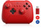 8Bitdo Ultimate Bluetooth y Controlador 2.4g con Base de Carga 22 Horas de Juego, Controlador de Interruptor Inalámbrico Controlador de Juegos Cable USB Gamepad para Switch y Windows (Rojo)
