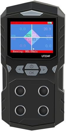 Détecteur de fuite de gaz Détecteur de fuite de gaz UT334E UT334F UT334G Moniteur de qualité de l'air portable 4 en 1 Détecteur de monoxyde de carbone Testeur de gaz H2S O2 EX pour la maison, la voitu