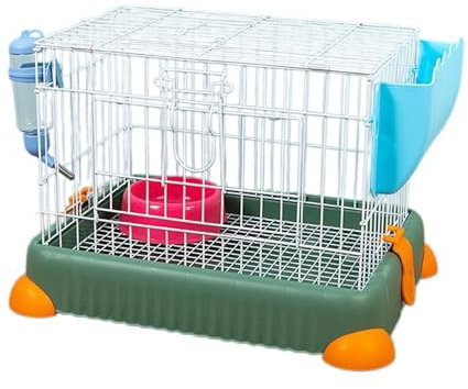 Kaninchenkäfig, Hasenstall, Lebensraumkäfig, leicht zu reinigen, Meerschweinchenkäfig, Kleintierkäfig für Igel, Frettchen, Eichhörnchen, Kaninchen, GRÜN