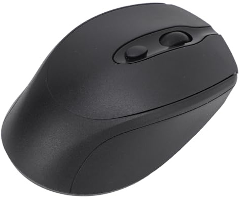 ciciglow Mouse per PC Wireless con Ricevitore USB, Mouse per Laptop, Mouse Wireless Bluetooth 5.0 2.4G Ricaricabile 800 1200 1600 DPI Portatile Ergonomico Silenzioso (BLACK)
