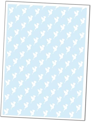 Tortenband Taube - Kommunion Konfirmation Firmung Taufe aus Dekorpapier Plus (Taube - blau)