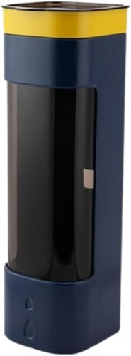 Portavasos for baño, dispensador de enfriador de agua, portavasos, dispensador de vasos de papel for baño, soporte for vasos tipo tirador, tubo único, plástico pequeño for hogar, oficina, gimnasio(Blu