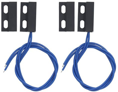 Sensore Magnetico per Porta di Sicurezza, Sensore di per Cancello Incasso Normalmente Chiuso AC220V per di Allarme Domestico, 2 Coppie di Interruttori a Sensore Magnetico, con