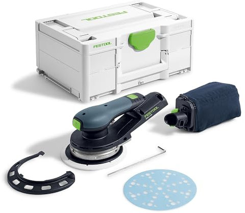 Festool Akku-Exzenterschleifer ETSC 2 150-Basic mit M8 Schleifteller D:150mm MULTI-JET-Stream 2 (weich W-HT) im Systainer SYS3 M 187
