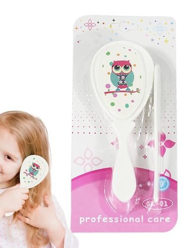 Babyhaarbürsten-Set, weiche Borsten, Fellpflege, Wiege, Kappe, Haarbürste, Duschprodukte, Massage-Kopfhautpflege für Bad und Kleinkinder