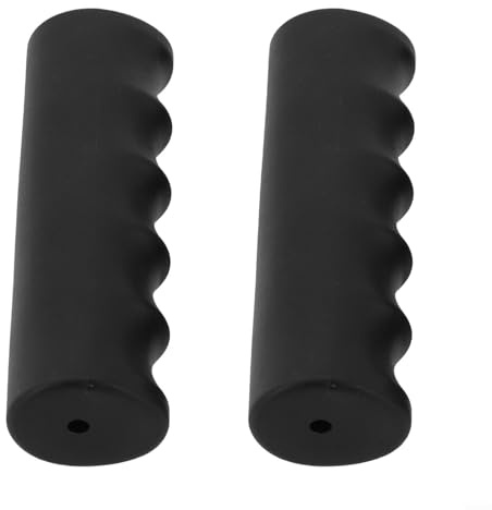 ZWEquipint 2 Stück Schubkarrengriffe, schwarze Gummi-Ersatzgriffe, rutschfeste, wetterfeste Abdeckungen, für Gartenwagen, 22 x 30 mm Innendurchmesser (118 x 27 mm)