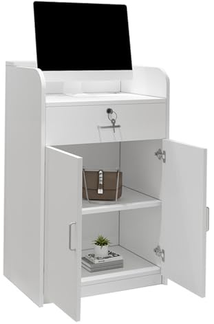 Podio regolabile per insegnanti e relatori, tavolo professionale per ricevimenti per matrimoni, dibattiti ed eventi, 60 x 42 x 95 cm
