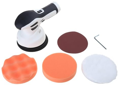Cordless Car Buffer Lucidatrice Batteria Ricaricabile Brushless con 6 Velocità Variabile Portatile Auto Lucidatrice