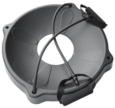 pistro Yoga-Ball-Ständer für Gymnastikball, Stabilität, Ball, Stuhl, Ständer mit Widerstandsband, 49 x 5,5 cm, mit Widerstandsband
