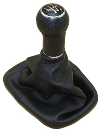 Genérico Perilla de cambio marchas con orificio 23 mm para VW Golf 4 MK4 para Bora 1998-2006, estilo coche, 6 velocidades Manija de la palanca de cambios