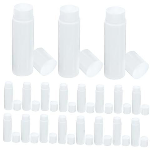 HEALEEP 50 Stück Lippenbalsamtuben Leer Pp Mit Kappe Transparenter Lippenpflegestiftbehälter Schubradmechanismus Selbstgemacht Lippenpflege Zubehör