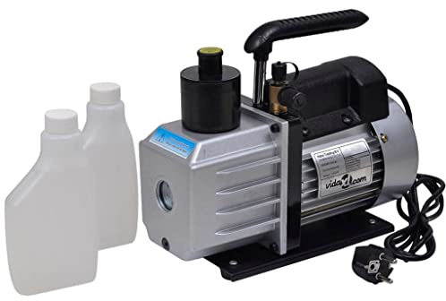 Pompa a vuoto da 50 l/min, alloggiamento in alluminio, manometro a 2 vie, set per condizionatori d'aria, sistemi di raffreddamento del veicolo, accessori di manutenzione