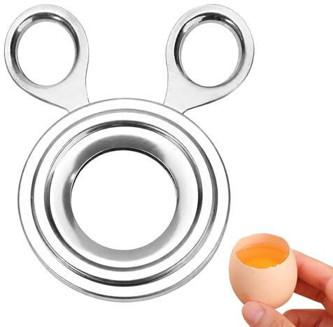 Egg Topper Cutter for Soft & Hard Boiled Eggs, Professional 304 Stainless Steel Shell Remover and Cracker Tool, Multifunctional Eggshell Scissors with Serrated Blade for UK Kitchens