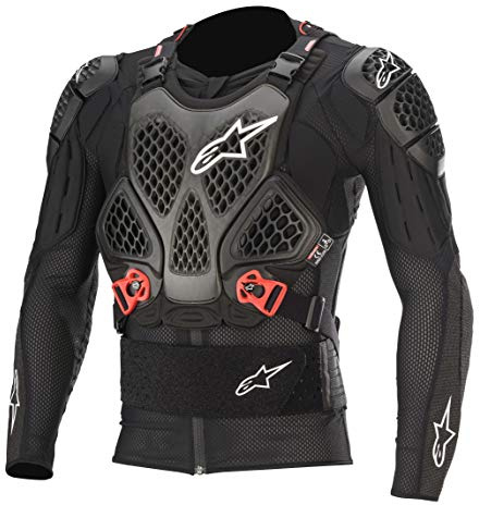 Alpinestars 6506520-13-M Bionic Tech V2 Schutzjacke, Schwarz/Rot, Größe M