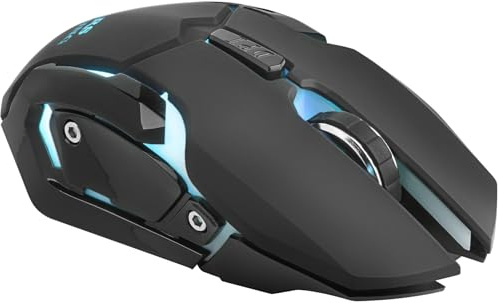 Mars Gaming MMW, Ratón para Pc Inalámbrico 3200Dpi, Rgb Flow, Wireless, USB, LED Óptico, Radio