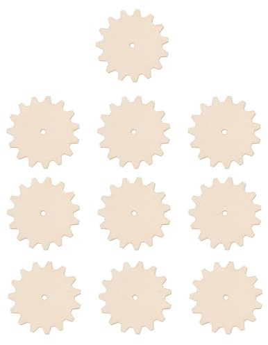 WINOMO 10 Stück Holzscheiben Zum Basteln - Handgefertigte Holzspäne Für Kreative Diy Aktivitäten Und Partydekoration 7.5 Cm