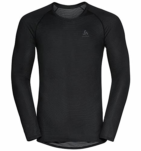 Odlo Maglia intima da uomo a maniche lunghe Active F-Dry Light I Maglia funzionale I Intimo funzionale Maglia sportiva a maniche lunghe I Uomo