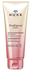 Nuxe Prodigieux Floral Scented Shower Gel 200 ml - Softening Shower Gel, With Sweet Almond Oil & Delicate Floral Scent, Leaves Skin Clean, Soft & Fragranced, Vegan Formula