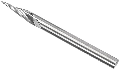 3.175x20 ° X0.1x40L Spirale 20 Gradi con Scanalatura a V Utensile per Incisione Frese Fresa in Metallo Duro con Punta a V per Operazioni di Intaglio del Legno