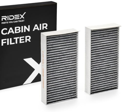RIDEX 424I0431 Innenraumfilter Pollenfilter Aktivkohlefilter Höhe: 32 Breite: 116 Länge: 232 Kompatibel mit BMW 1 Schrägheck F40 X1 F48 2 Active Tourer F45 2 Gran Tourer F46, MINI Schrägheck F56