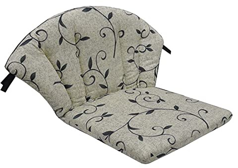 OUTLIV. Sesselauflage Elegance, 75% Polyester, 25% Baumwolle, Mit Klett- Verschlüssen im Rückenteil, Hochwertig Pflegeleicht, 48x45x37 cm, Beige