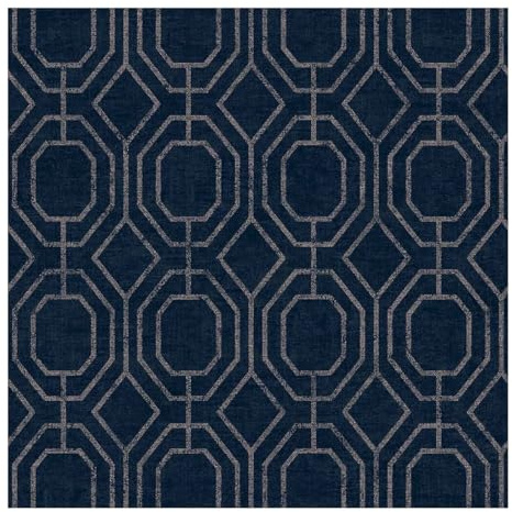Superfresco Easy Luxe Geo Navy Wallpaper