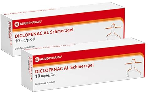 ALIUD PHARMA Diclofenac AL Schmerzgel 10 mg/g, Gel 2 x 150 g Doppelpack: Hilfe bei leichten bis mäßig starken, akuten Muskelschmerzen