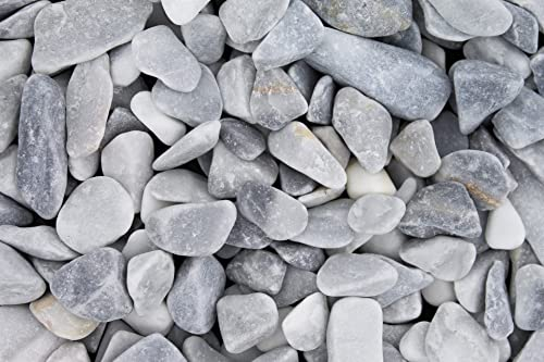 Gartenwelt Riegelsberger Gravier naturel lavé Bleu glacé 1 kg Grain 7-15 mm Gravier décoratif pour jardin ou bassin