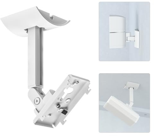 (2 Pack) Adjustable Speaker Wall Mount for Bose Speaker Mount, Ceiling & Wall Mount for Bose UB-20, UB-20 Series II, WB-50 II, Lifestyle Series, Soundtouch Series, Cinemate, Acoustimass Series White