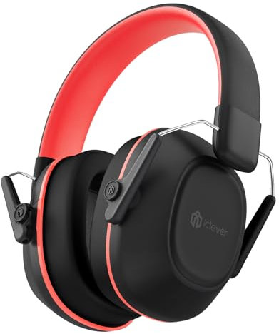 iClever Cuffie antirumore per bambini, SNR 29 dB, riduzione del rumore di sicurezza, per autismo e concentrazione, cuffie con cancellazione del rumore per bambini, per fuochi d'artificio, concerti