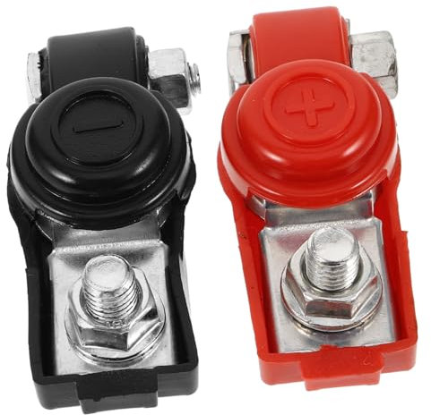 GRIRIW 2stücke Autobatterieverbinder Mit Batterie Terminal Stecker Und Klemmen Für Batteriepolanschlüsse Geeignet Für Verschiedene Fahrzeugmodelle