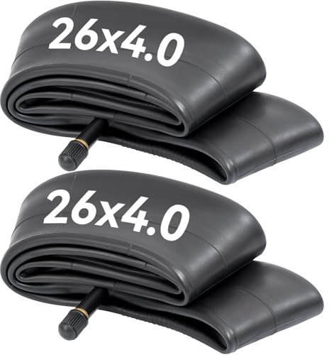 2-PCS 26x4,0 Schläuche 26x3,5/4,0 ETRTO 90/100-559 Fahrradschläuche, 26 Zoll Schläuch geeignet für 26x3,50 26x4,0 Rennrad/Mountainbike Fahrrad Schläuche, AV32mm Schrader Ventil