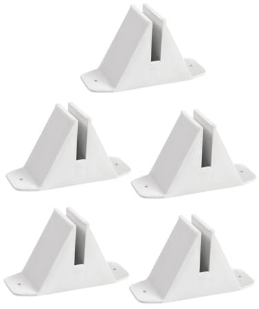 TOYANDONA 5piezas Base Cerca De Plástico Soporte De Anclaje Para Postes Estabilizador Para Vallas De Jardín Accesorios Para Vallas De Césped Para Postes De Cerca Refuerzo Para De Patio Zapat