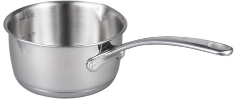 IMEEA Butterwärmer 18/10 Edelstahl Topf Soßen- und Milchtopf Stielkasserolle Induktion 500ml