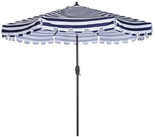 Ombrello grande da 2,7/3 m, protezione UV50+, 8 stecche con mantovana, elegante, per patio, piscina, mercato, spiaggia, prato, giardino, terrazza