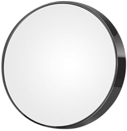 COLLBATH 2 pièces Miroirs Grossissants de Maquillage Ventouse Lot de Miroirs Ronds Portables pour Poche Outil Cosmétique Pratique pour Femmes Diamètre Noir