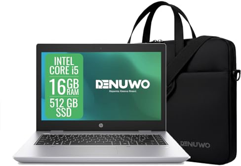 HP ProBook Laptop Computer Business, Pc Portatile Notebook Intel i5 8th, Ram 16 Gb, SSD 512 Gb, Display da 14, WiFi, Windows 11 Pro + Libre Office (Ricondizionato)