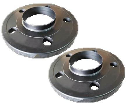 MBPBVRVAF Distanziali Ruota PCD: 5X112 CB 66,6 Mm Spessore: 15 Mm 2 Pezzi Adattatori per Ruote in Alluminio FORgiato Distanziatore Allargatore Distanziali Forgiati(15mm Black)
