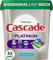 Cascade Platinum - Cápsulas para lavavajillas, detergente para lavavajillas, Actionpacs, frescas, 62 unidades