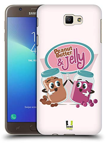 Head Case Designs Peanut Butter and Jelly Vintage Ads Serie 2 Harte Rueckseiten Huelle kompatibel mit Samsung Galaxy J7 Prime 2 2018