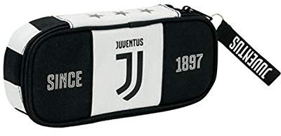 Seven Federmäppchen Juventus, oval, offizielles Produkt, inklusive Lesezeichen Juventus + Schlüsselanhänger Pfeife