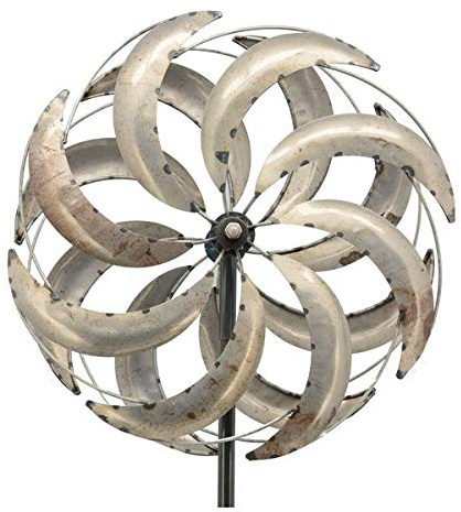 ISB WindRad ArtFerro Windspiel Gartenstecker Gartendeko Metall * Höhe 216 cm Ø51 cm