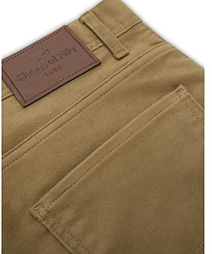 Hoggs of Fife Carrick Stretch Technical Moleskin Jeans Dried Moss 40 Unfinished