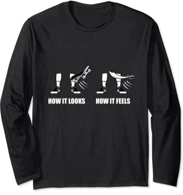 What skating feels Skateboard Waveboard Longboard Skater Langarmshirt