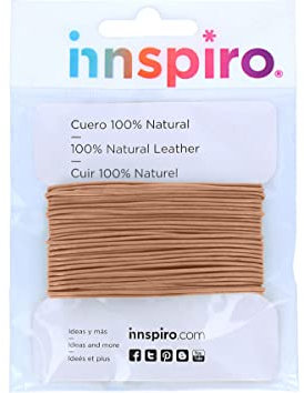 INNSPIRO Cordón Cuero Natural 1,0mm. 5m.